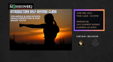 June 2023 FREE Youth Introductory Self Defense Class available for female identifying youth!